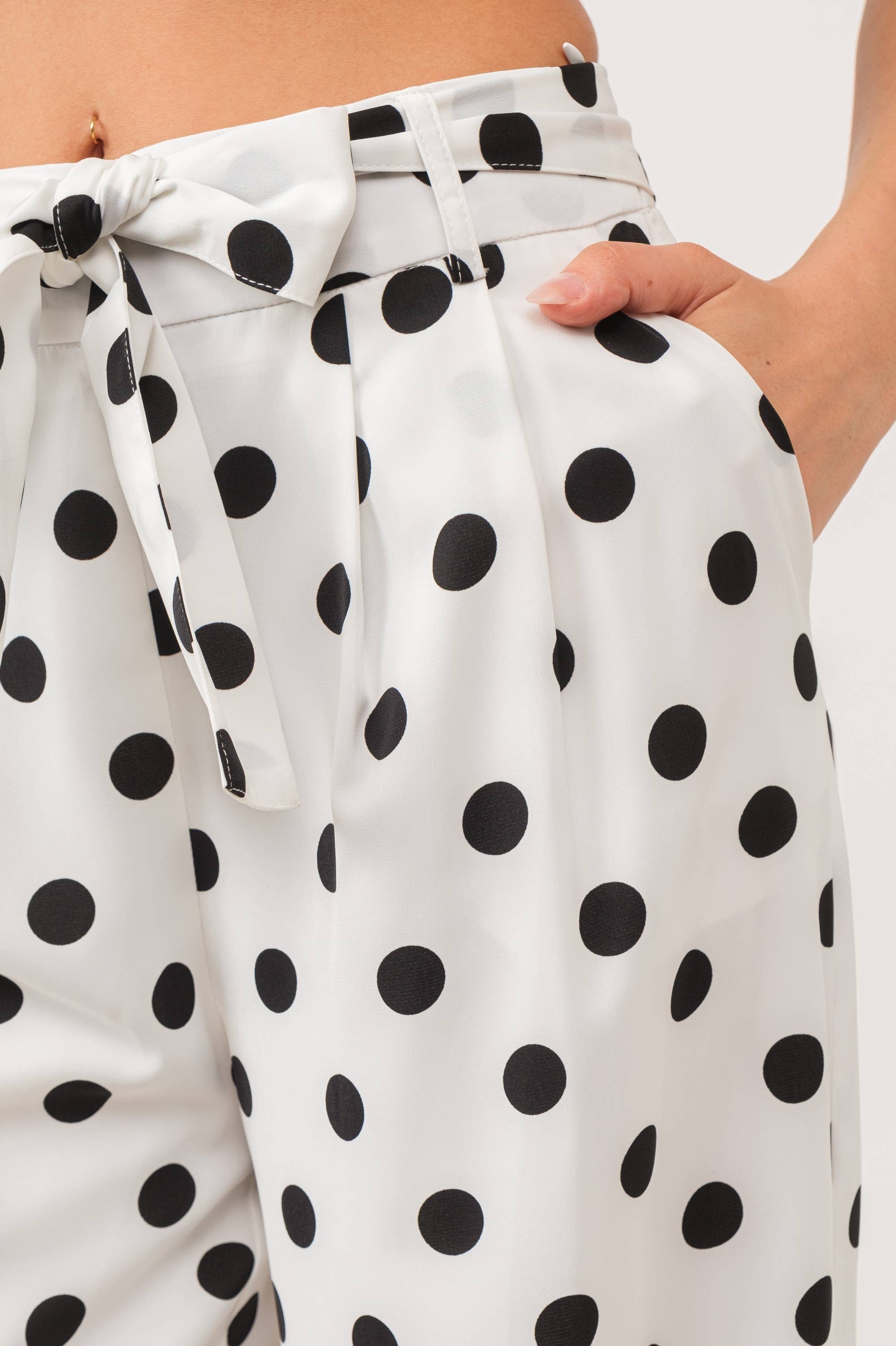 Long sleeve polka dot blazer and pants set