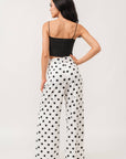 Long sleeve polka dot blazer and pants set