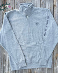 Ariat Women's Heather Grey Logo 1/2 Zip Sweatshirt