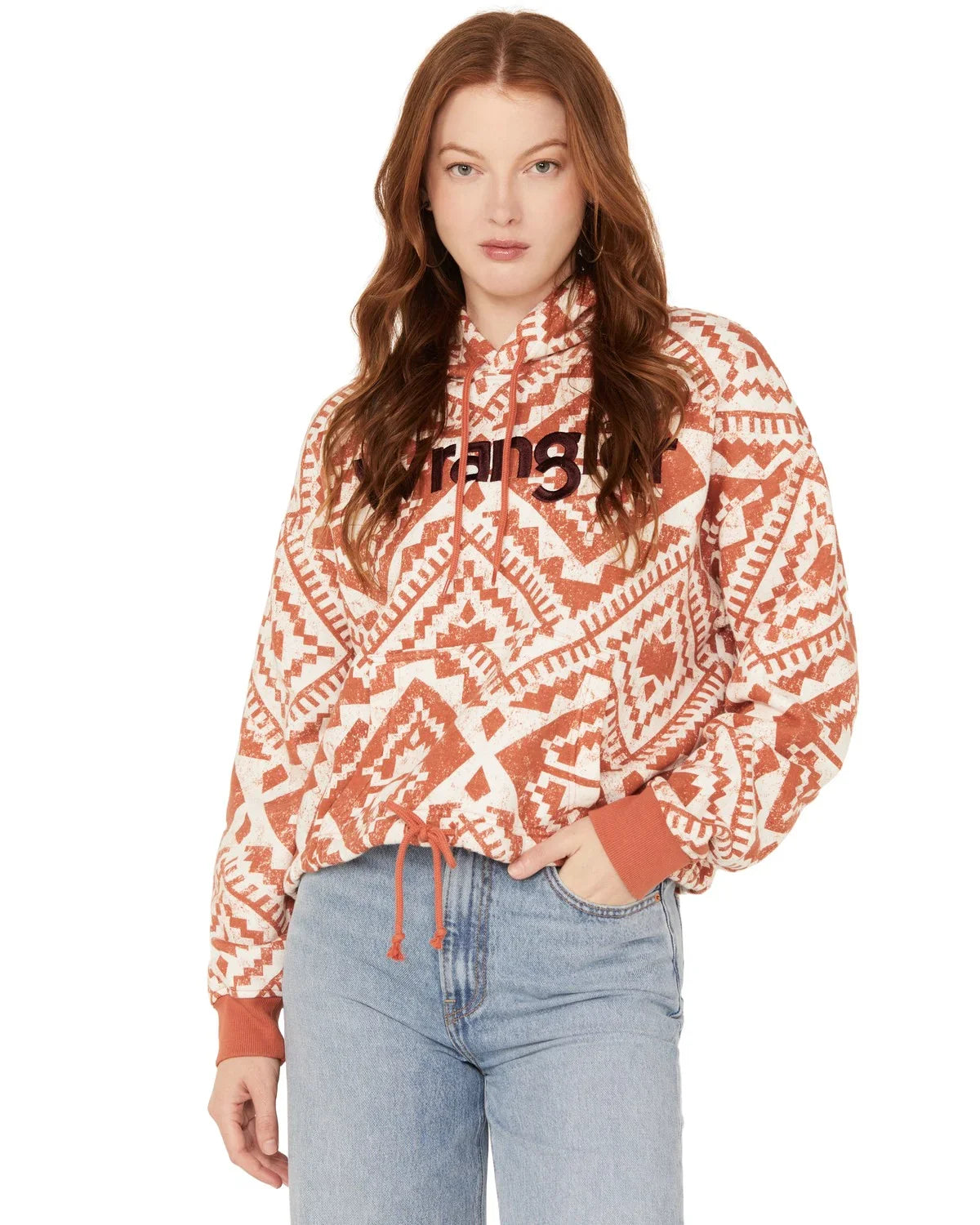 Wrangler Retro Orange Vintage Hoodie