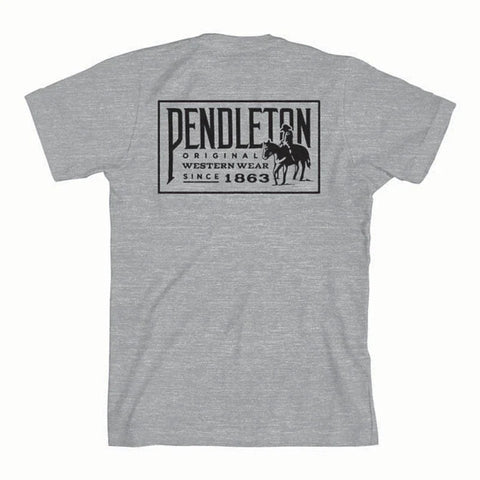 PENDLETON | HEATHER GREY ORIGINAL WESTERN HERITAGE MENS TEE