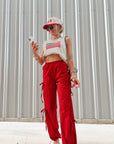 The Leighton Pant in Red