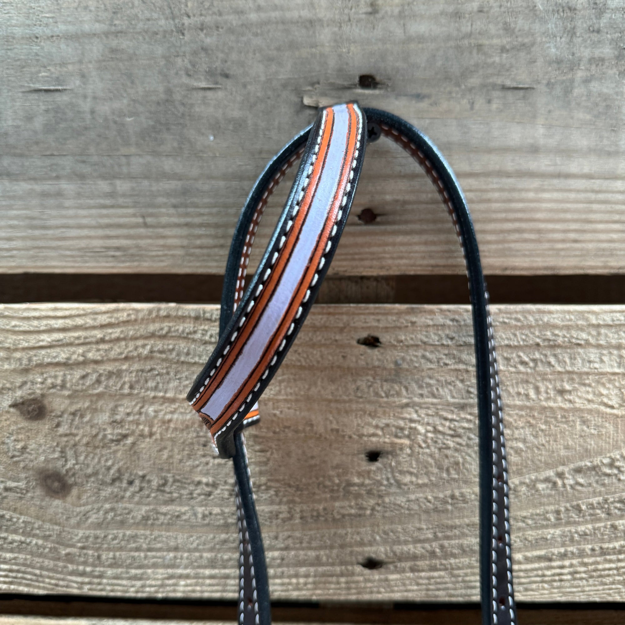 Hand Painted Floral Filigree Browband / One Ear - Breastcollar Tack Set 