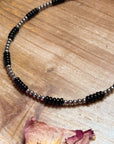 Sterling Silver Pearl &amp; Black Onyx Necklace – 16”