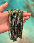 Sterling Silver & African Turquoise Necklace – 19”