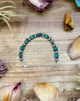Sterling Silver & Blue Turquoise Nugget Bracelet –