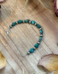Sterling Silver & Blue Turquoise Nugget Bracelet –