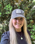 Whiskey Is My Spirit Animal Distressed Snap Back Trucker Hat