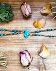 Sterling Silver & Turquoise Choker – 13” + Extender – In-House Silversmithing – Real Turquoise & Spiny Oyster Options