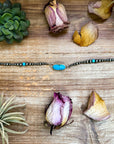 Sterling Silver & Turquoise Choker – 13” + Extender – In-House Silversmithing – Real Turquoise & Spiny Oyster Options