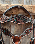 Floral and Teal Dot Pony Tack Set 