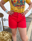 RED- Shenandoah Stud Shorts