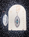 Largo Aztec Dangle Fashion Earrings - Turquoise