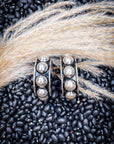 Austin Bubble Stud Hoop Fashion Earring - Silver