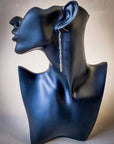 Wire Dangle Fashion Earrings - Silver