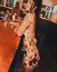Three Dimensional Floral Dress -clearance