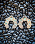 Arabella Stud Fashion Earring - Turquoise