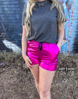 Pink Metallic Shorts