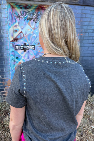 Charcoal Starry Stud Tee