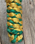 Green and Gold Mule Tape Halter