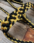Gold and Black Mule Tape Halter