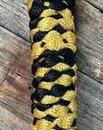 Gold and Black Mule Tape Halter