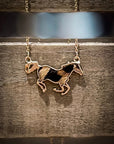 Lucky Leather Horse Fashion Pendant Necklace