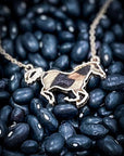 Lucky Leather Horse Fashion Pendant Necklace