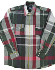 Flying R Ranchwear - Engineered Plaid Block - Long Sleeve - Snaps - Oversized Fit