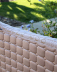 Satin Classic Dressage Saddle Pad - Champagne Taupe