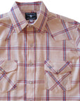 Flying R Ranchwear - Feather Plaids - Pale Orange - Short Sleeve - NEW FIT