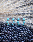 Etta Spade Stud Fashion Earring - Turquoise