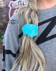 Turquoise Rock Ponytail Holder