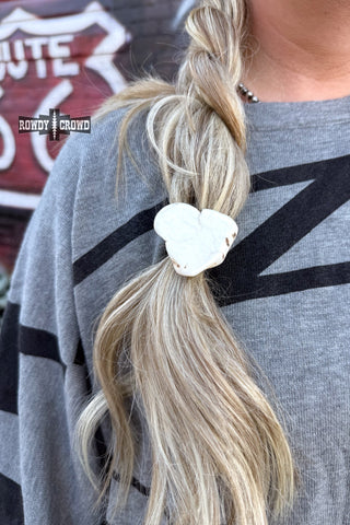 White Rock Ponytail Holder 1