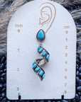 Sister Post Dangle Fashion Earrings - Silver