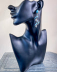 Sister Post Dangle Fashion Earrings - Silver