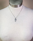 Coty Lightning Pendant Fashion Necklace - Silver