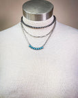 Lenna Navajo Style Pearl Layered Fashion Necklace