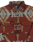 Flying R Ranchwear - Men's Thermal Shacket - Southwest Antique Copper - Jacquard