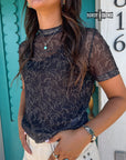 Lariat Mesh Top