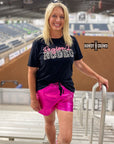 Pink Metallic Shorts