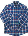 Flying R Ranchwear - Feather Plaids - Americana Blue - Long Sleeve - NEW FIT