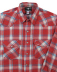 Flying R Ranchwear - Feather Plaids - Red - Long Sleeve - NEW FIT