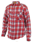Flying R Ranchwear - Feather Plaids - Red - Long Sleeve - NEW FIT