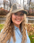 Bourbon Cowgirl Distressed Black Snap Back Trucker Hat