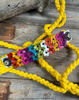 Yellow Mule Tape Halter - Multi Floral and Clear 