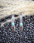 Darla Hoop Fashion Earring - Silver/Turquoise