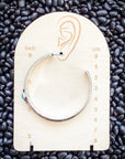 Darla Hoop Fashion Earring - Silver/Turquoise