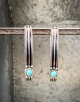 Darla Hoop Fashion Earring - Silver/Turquoise