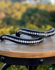 Crystal Patent Browband - Blue Frost